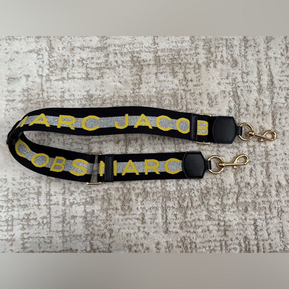 Marc Jacobs Black Strap with Yellow and Silver Accents
